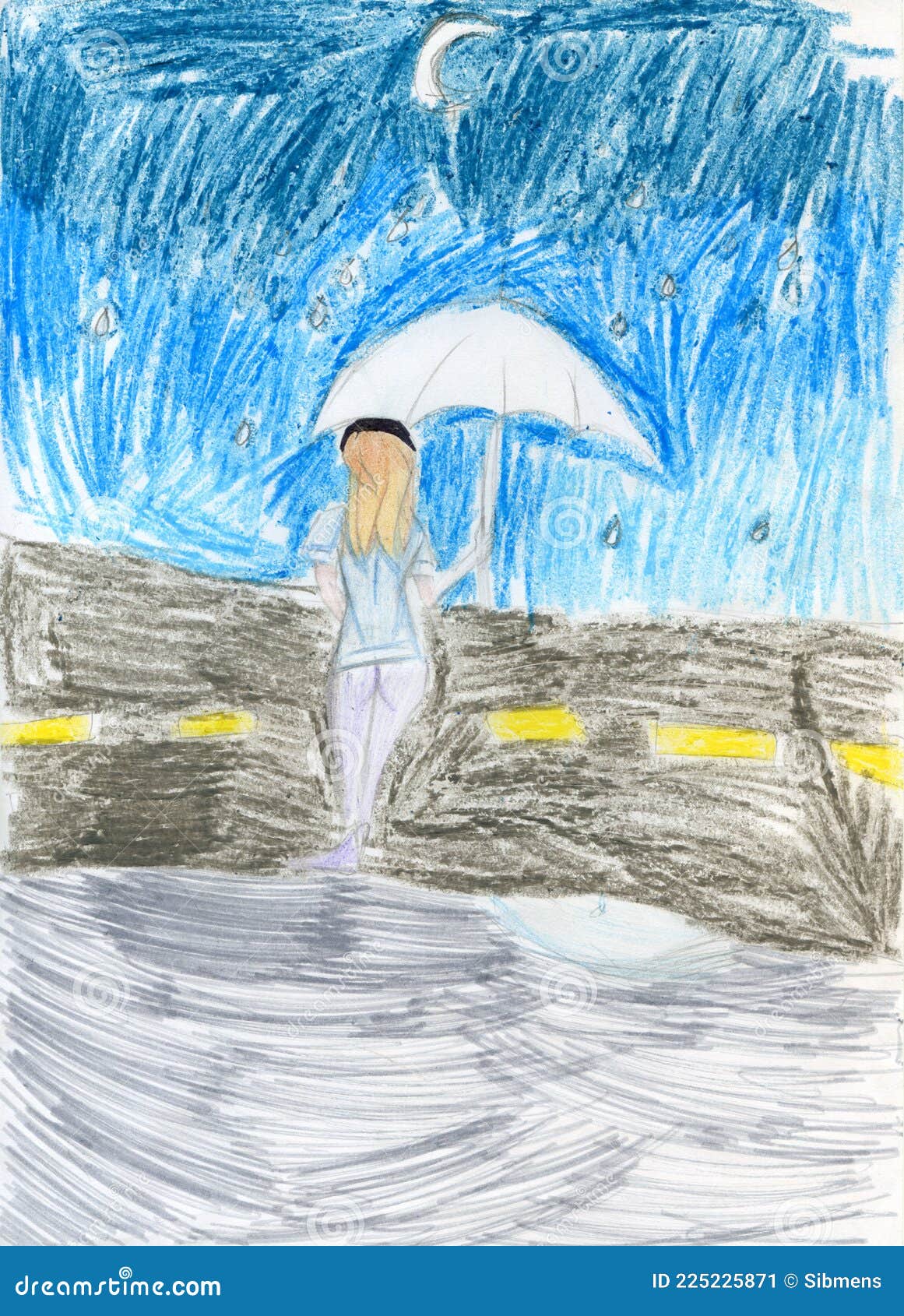 La Chica Camina Por La Noche Bajo La Lluvia. Dibujo De Lápiz Imagen de archivo - Imagen de lluvia, mojado: 225225871 La Chica Camina Por La Noche Bajo La Lluvia. Dibujo De Lápiz Imagen de archivo - Imagen de lluvia, mojado: 225225871