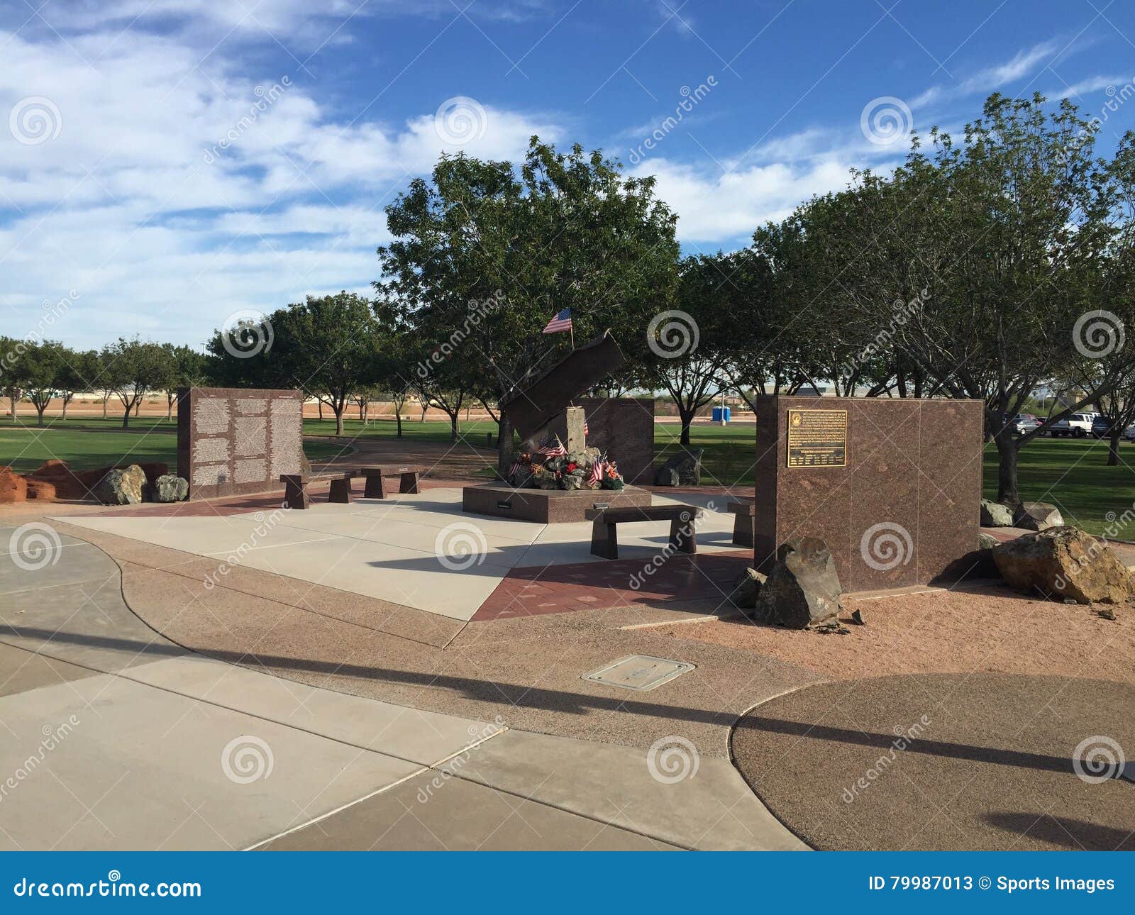 La Ciudad De Gilbert 9/11 Monumento En Gilbert AZ Foto de archivo