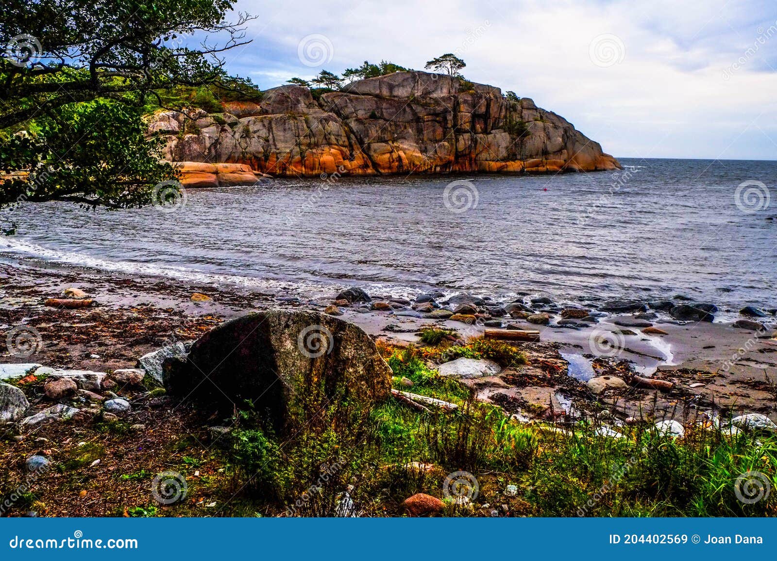 la costa de sandefjord al sur de noruega