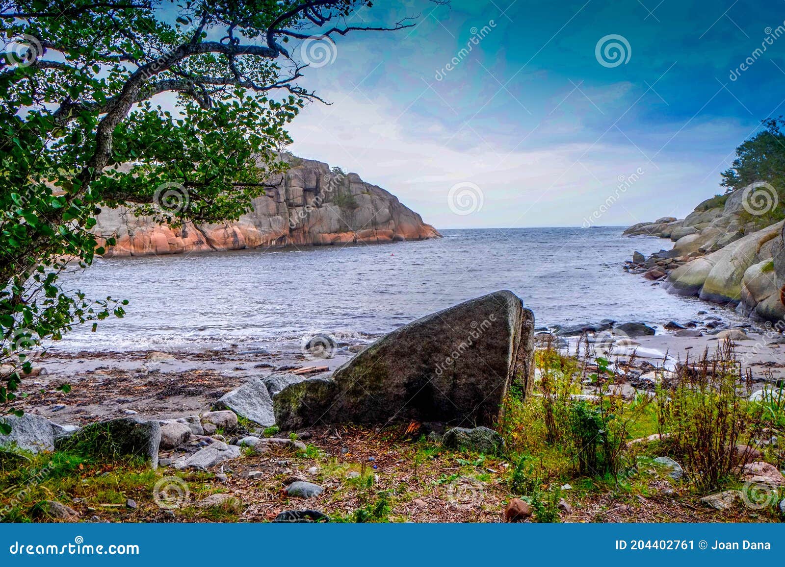 la costa de sandefjord al sur de noruega