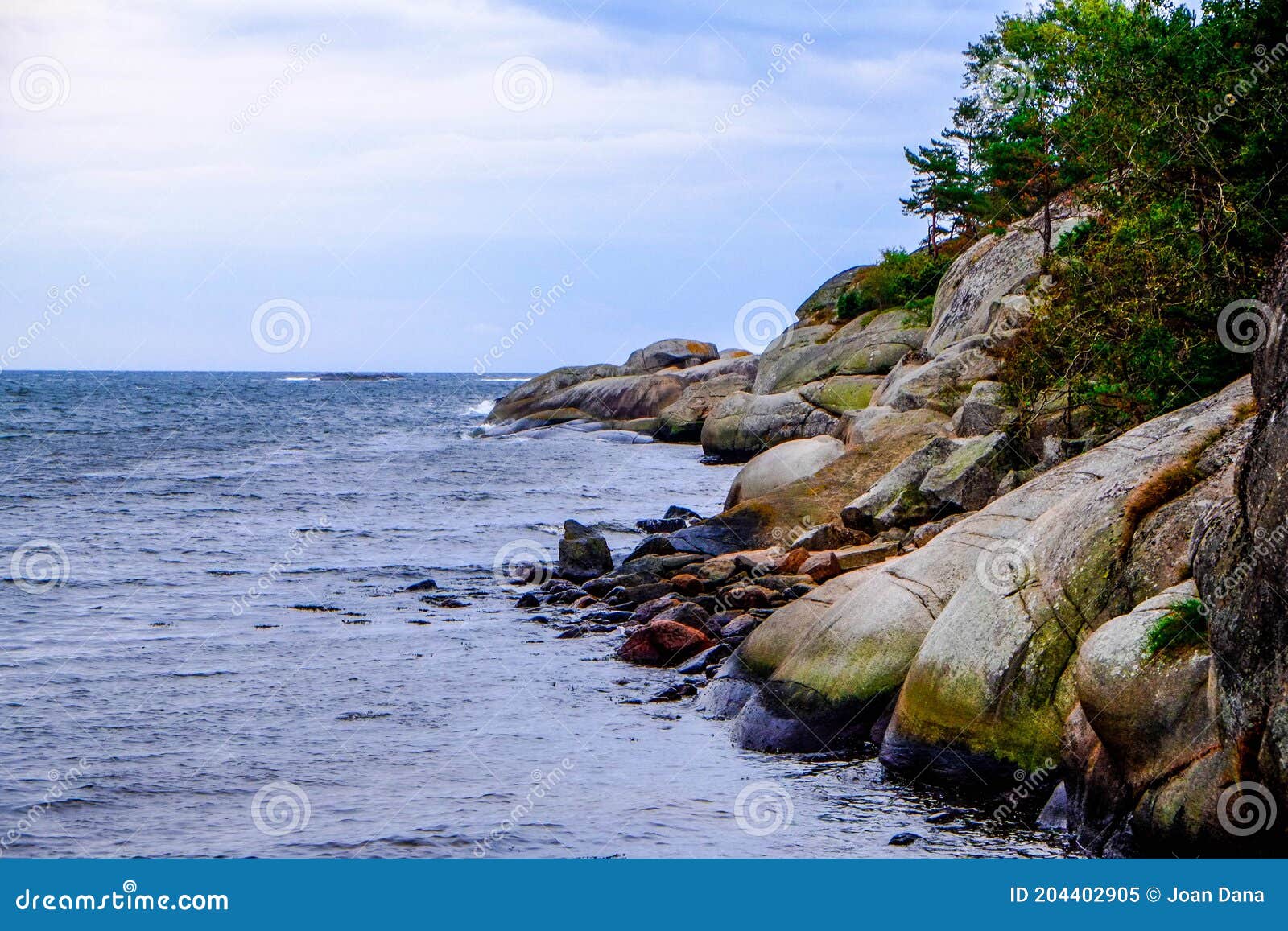 la costa de sandefjord al sur de noruega