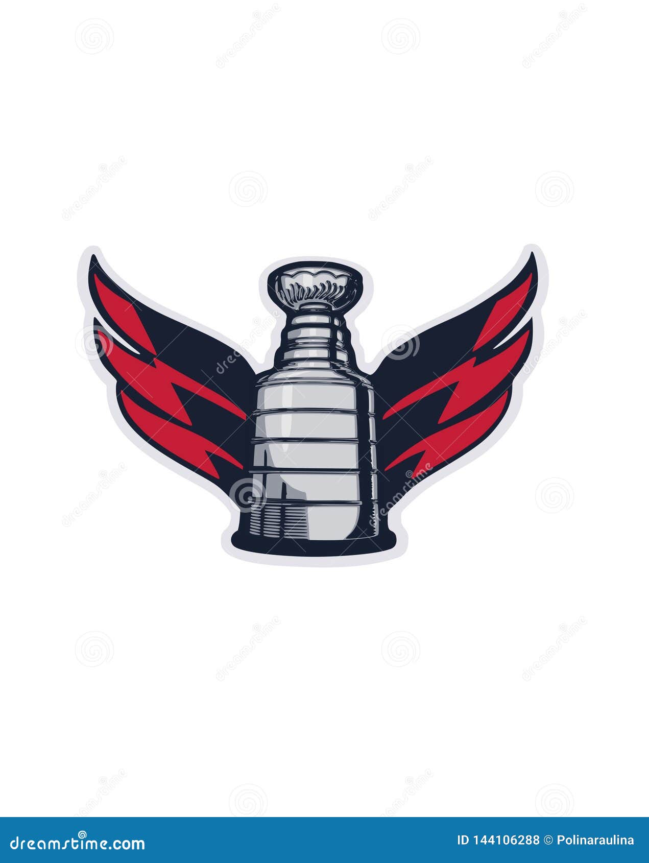 La Coupe Stanley Avec Des Ailes De Washington Capitals