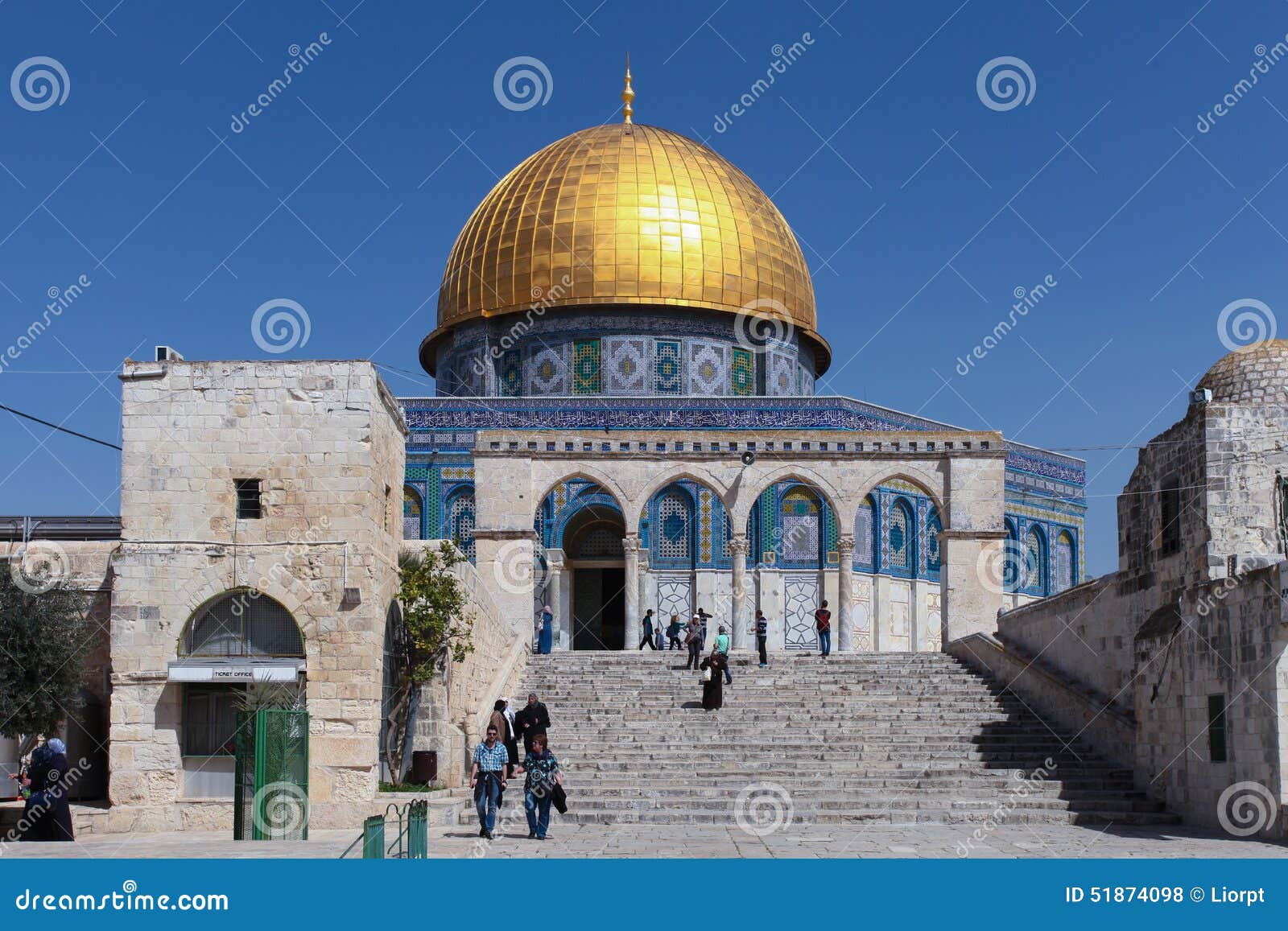 La Cupola Di Roccia Sul Temple Mount Fotografia Stock Editoriale
