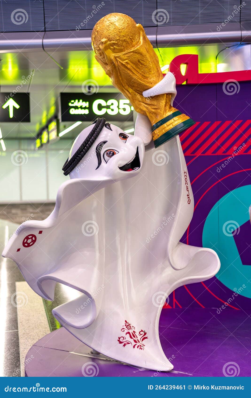 He is La'ebb, the mascot of the Qatar 2022 World Cup