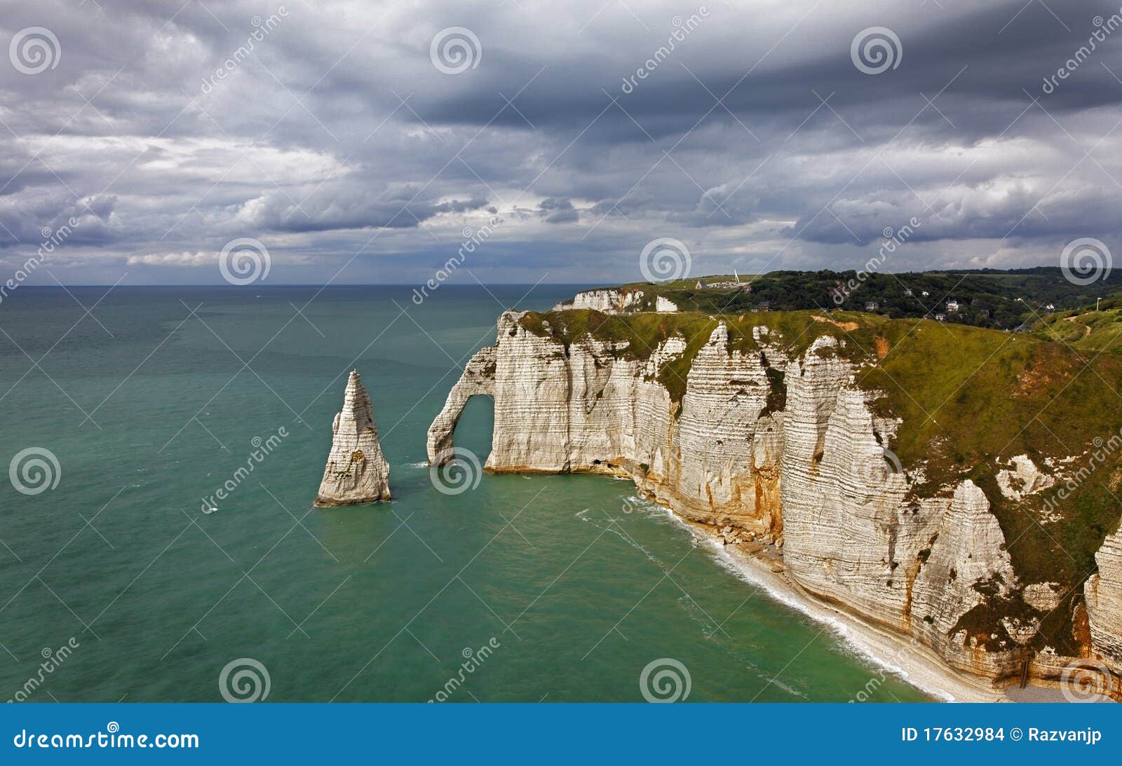 La Falaise d AmontEtretat stock photo. Image of scenic 17632984