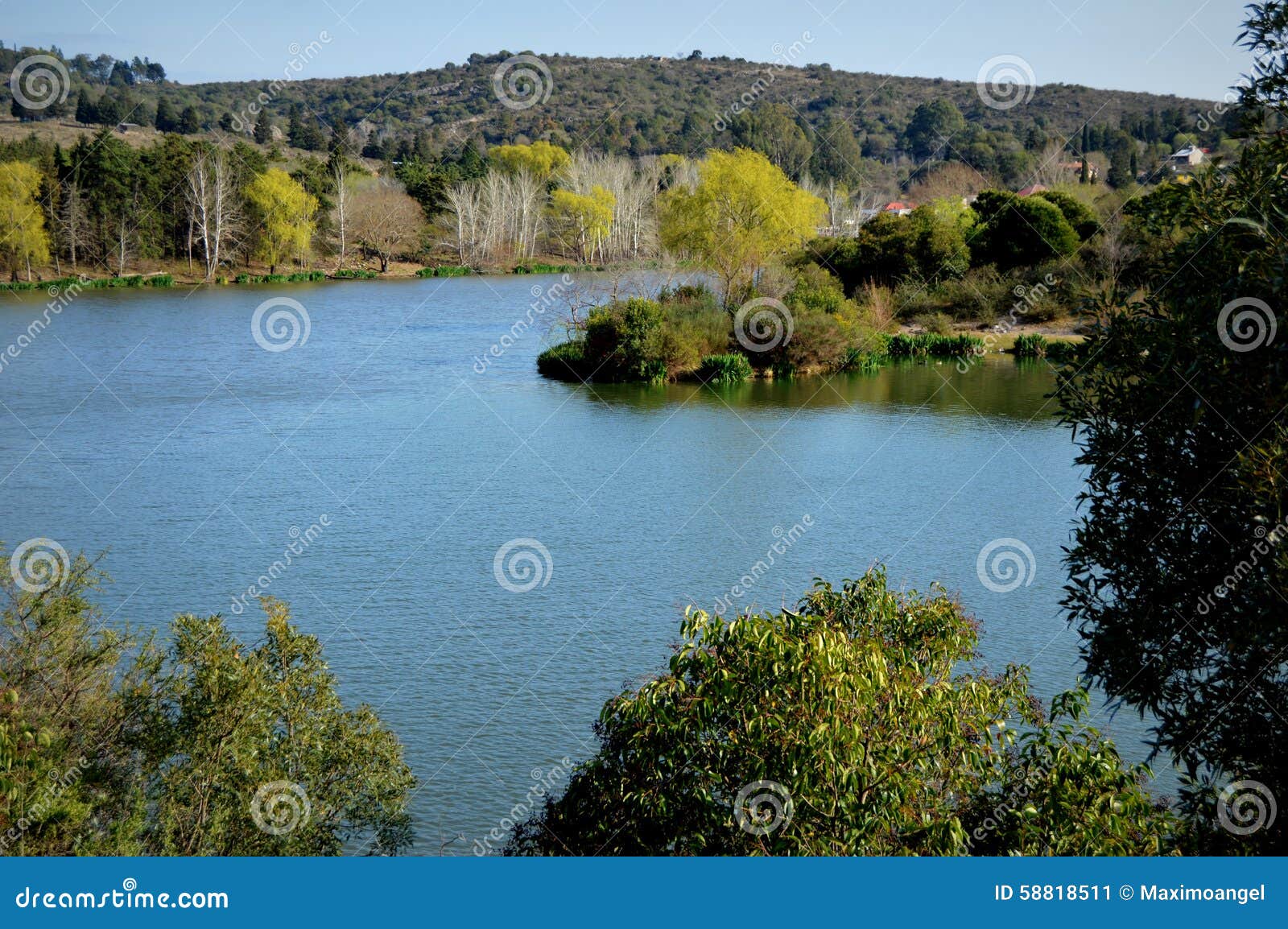 la falda, tourist city in the mountains of cordoba, argentina