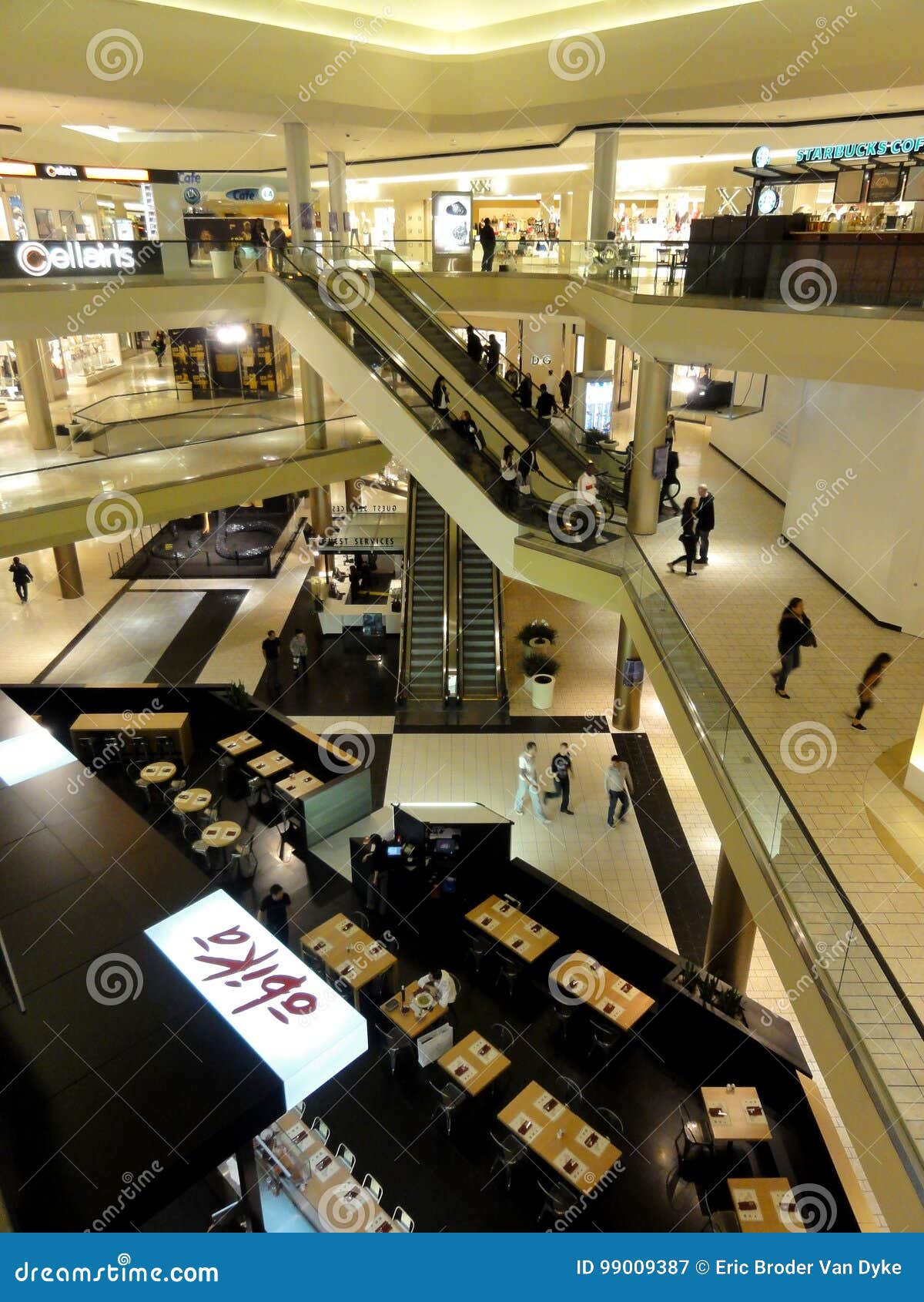 Multiple Floors Inside Beverly Center the High-end Shopping Mall