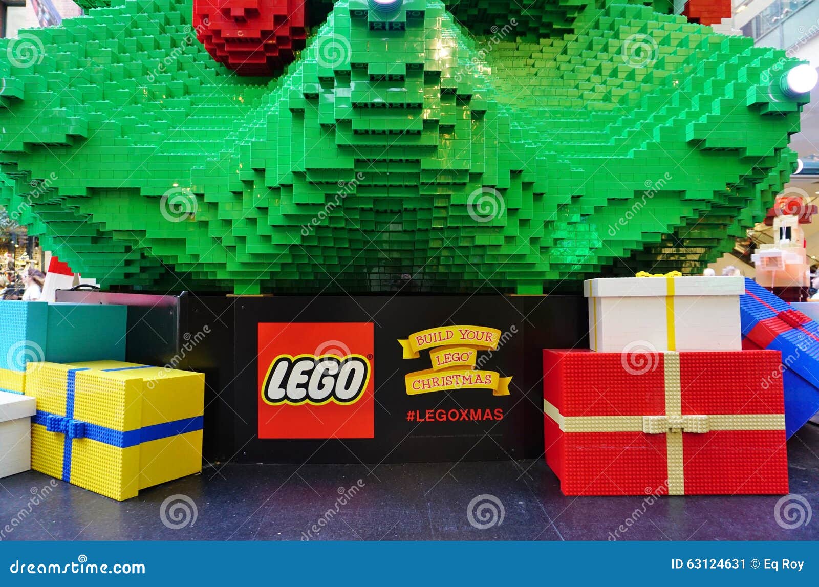 Decorazioni Natalizie Lego.La Festa Di Natale Ha Celebrato Giu Sotto A Sydney Con Le Decorazioni Di Lego Fotografia Editoriale Immagine Di Festa Australiano 63124631
