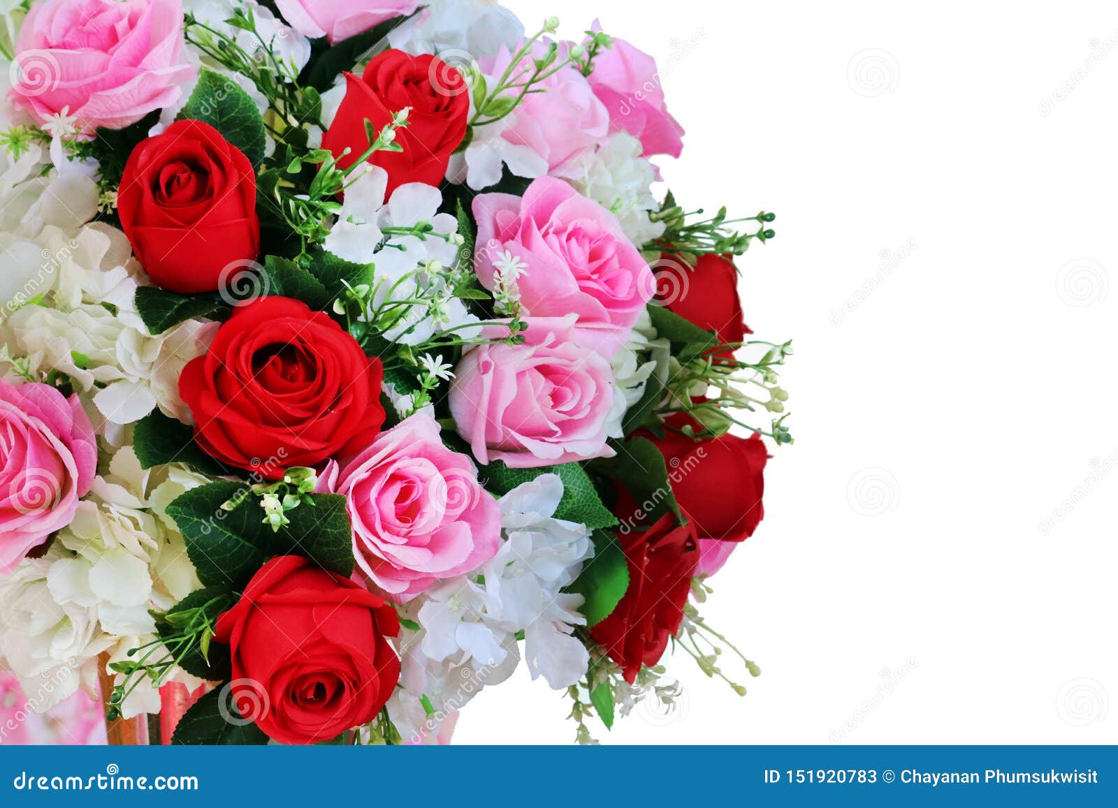 La Fleur Rose Rouge Et Rose De Bouquet Décorent En épousant Le Tissu Image  stock - Image du flore, romantique: 151920783