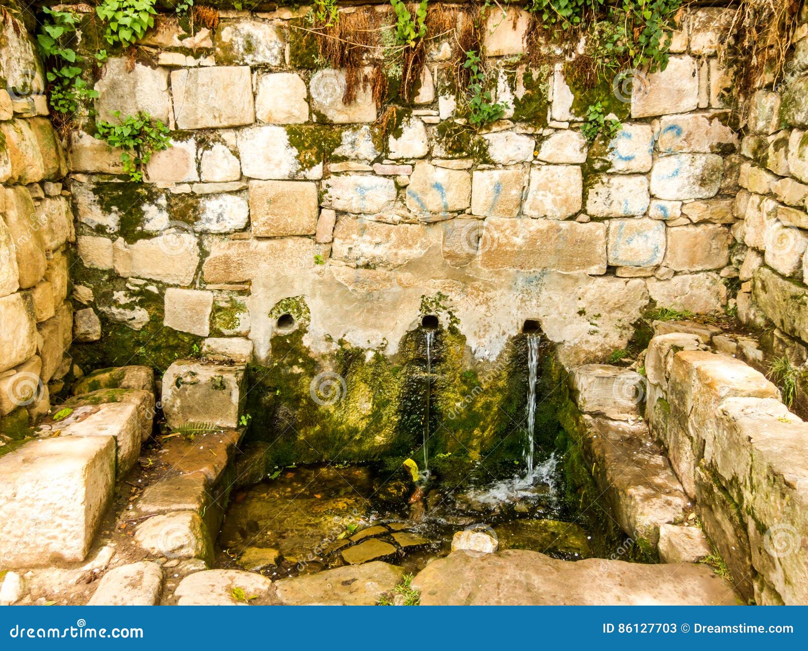 La Fuente De La Juventud De Isla Del Sol Imagen de archivo Imagen de madera, pintoresco 86127703