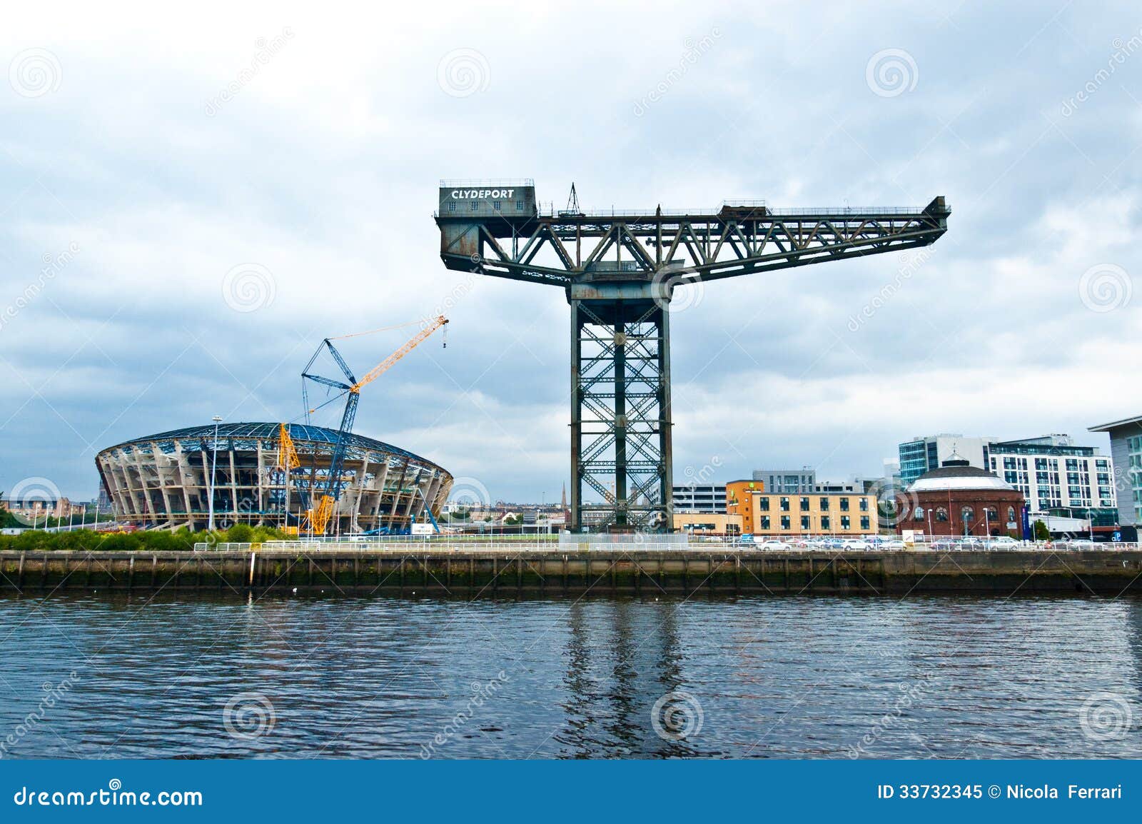 La Grúa De Finnieston Glasgow Imagen de archivo Imagen de puerto