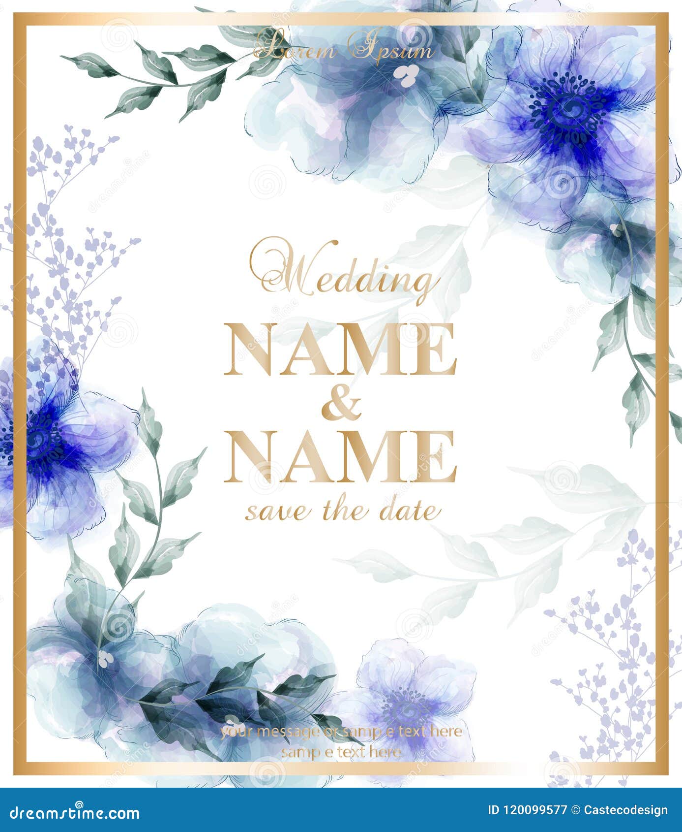 La Invitación De Boda Con Las Flores Azules De La Acuarela Vector Ejemplos Ilustración del Vector - Ilustración de floral, fondo: 120099577 La Invitación De Boda Con Las Flores Azules De La Acuarela Vector Ejemplos Ilustración del Vector - Ilustración de floral, fondo: 120099577