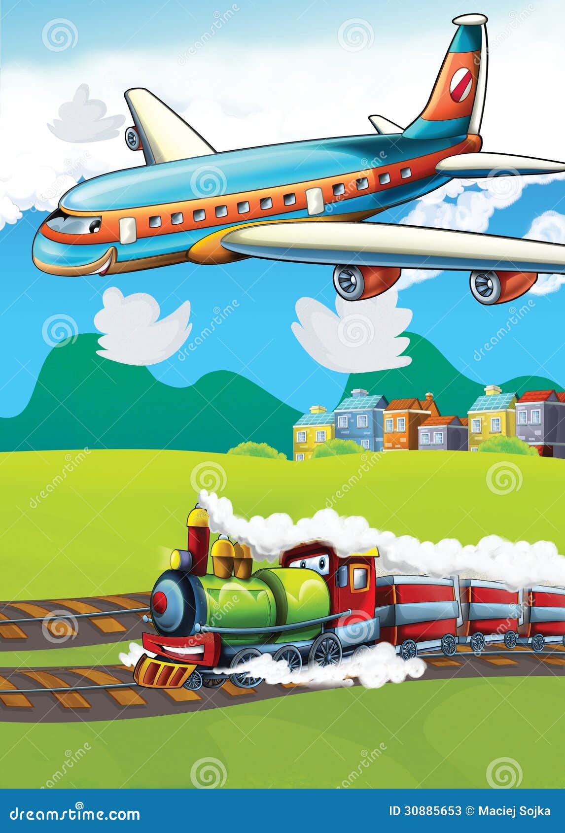 Самолеты пароходы поезда. Самолёты и поезда. Путешествие на самолете для детей. Самолет паровоз. Путешествие на самолете иллюстрация.
