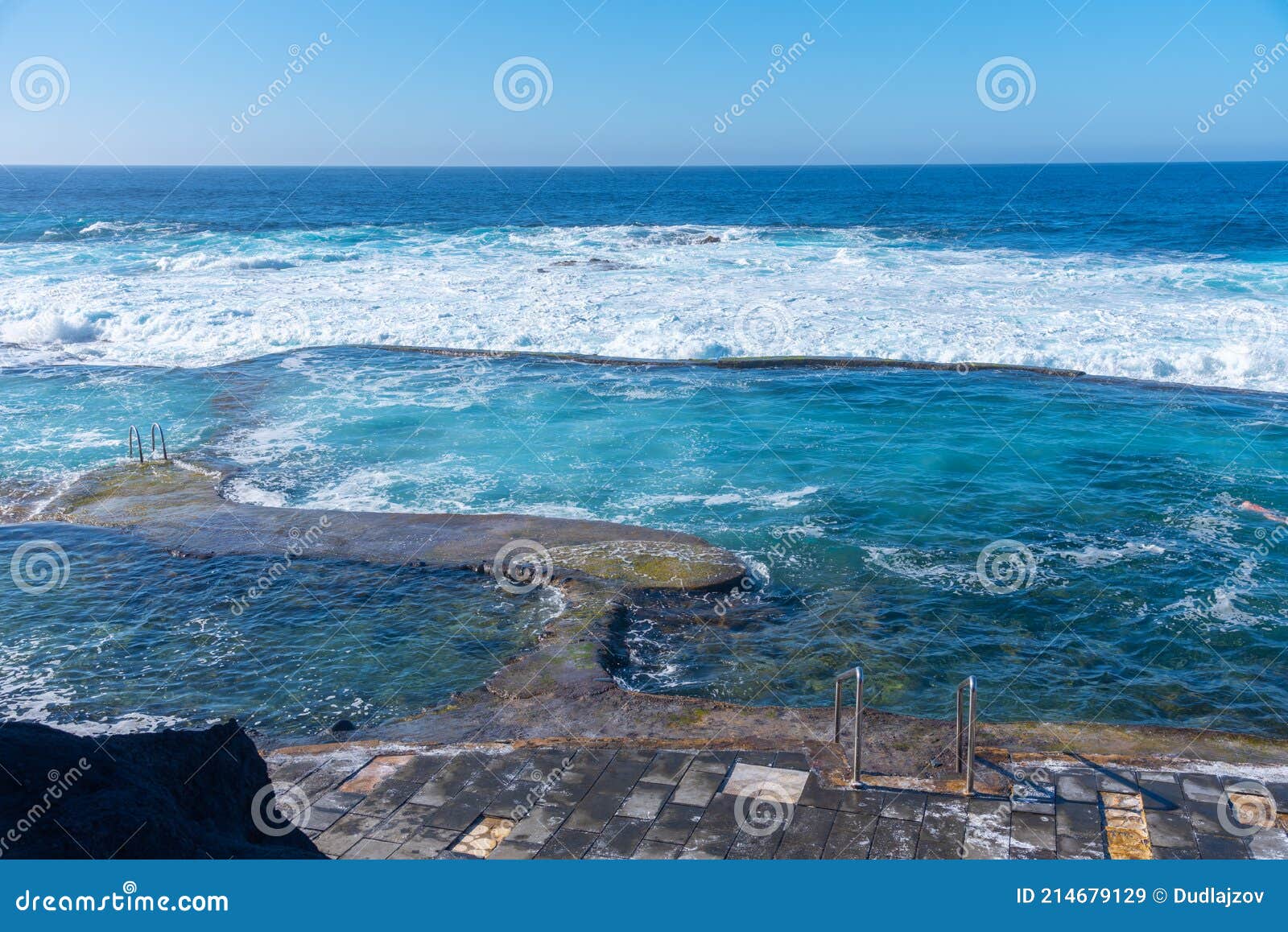 la maceta rock pool at el hierro island at canary islands, spain