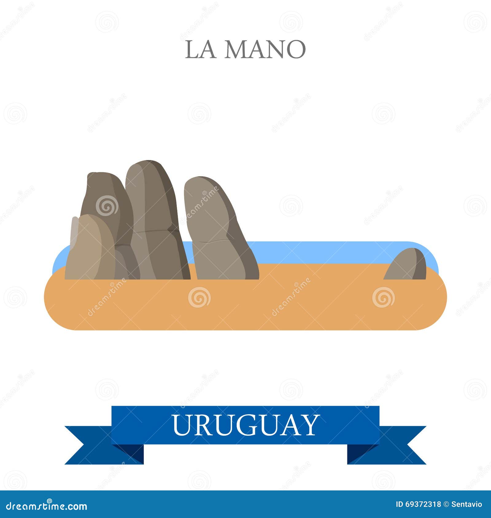 la mano statue in uruguay  flat attraction landmarks