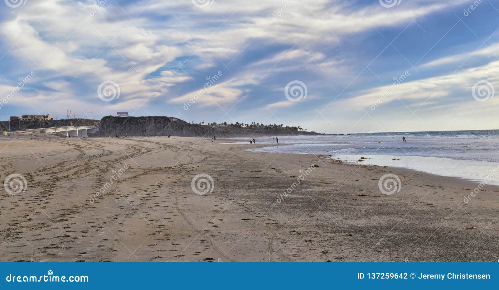 la mision valley landscapes and beach in mexico on the west coast a small canyon near the pacific ocean that houses the door of fa