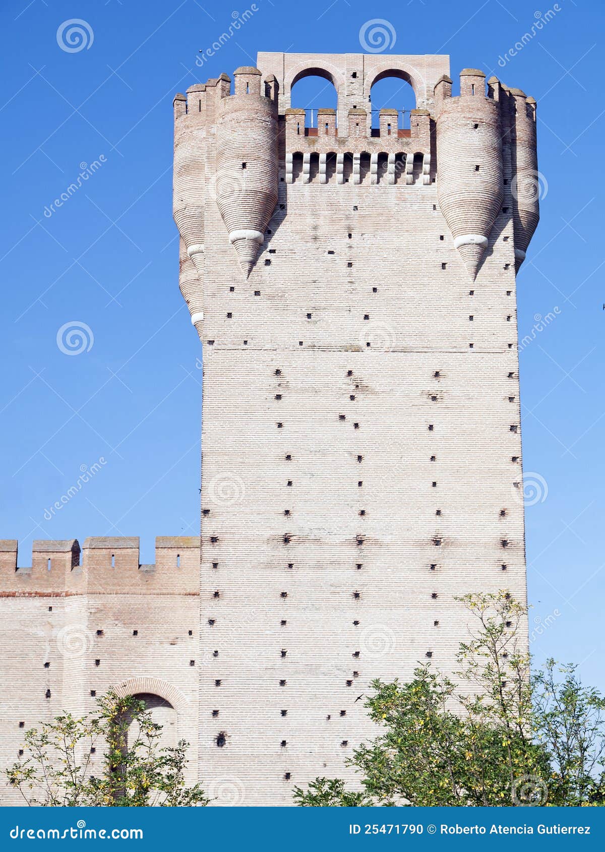 la mota - famous old castle in medina del campo, c