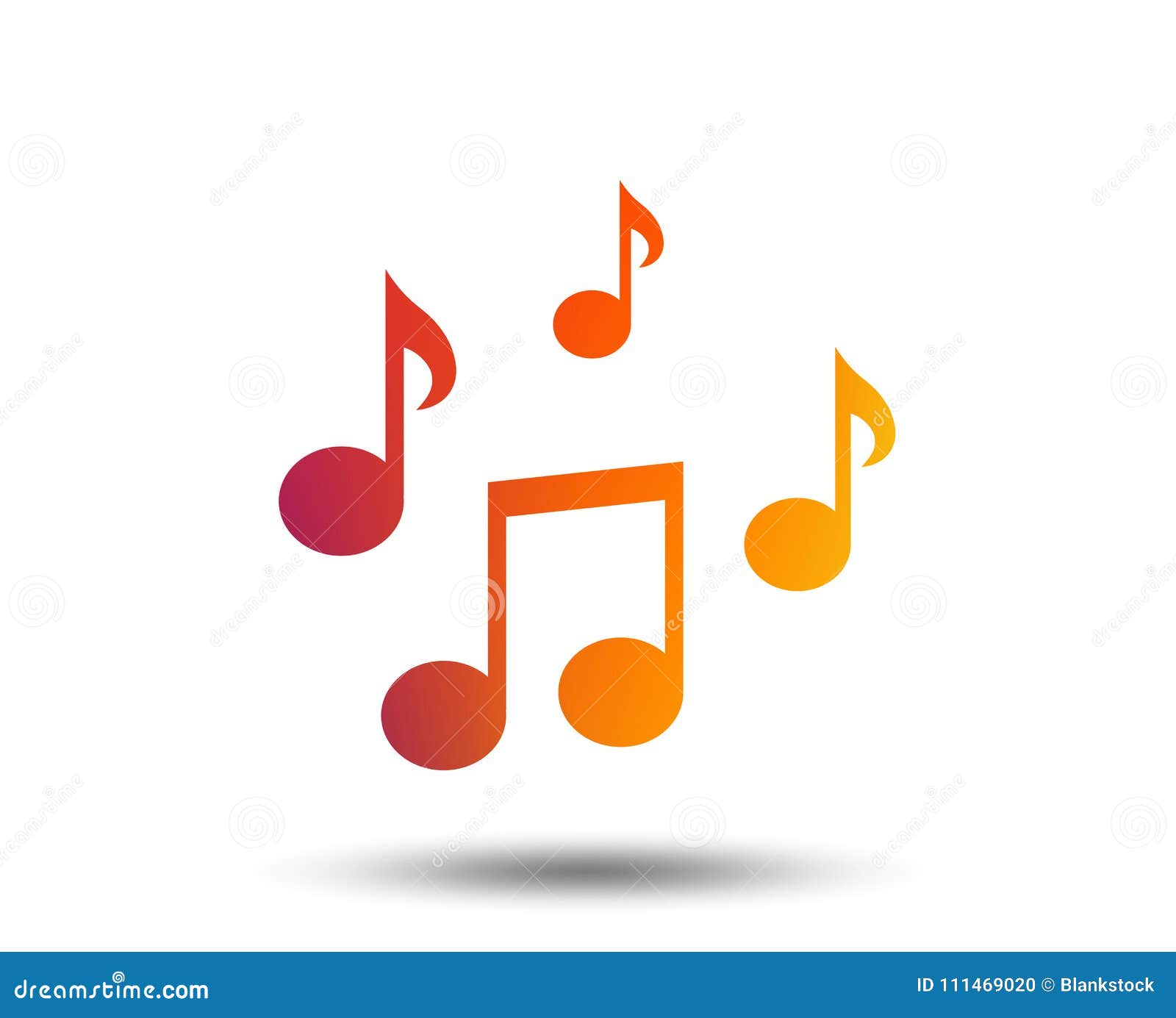 La musique note l'icône de signe Symbole musical