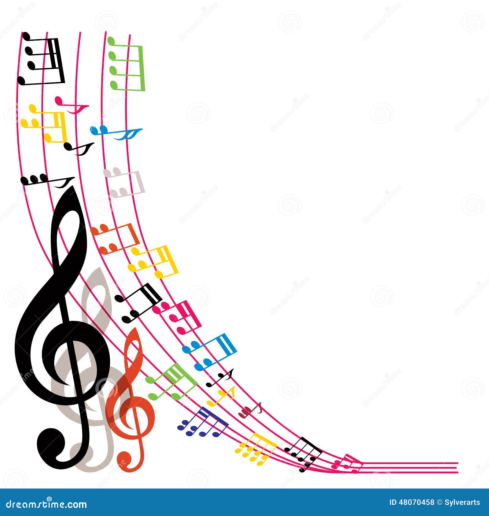 Page De Presentation Musique A Imprimer La Musique Note Le Fond, Composition élégante En Thème Musical, Vecto