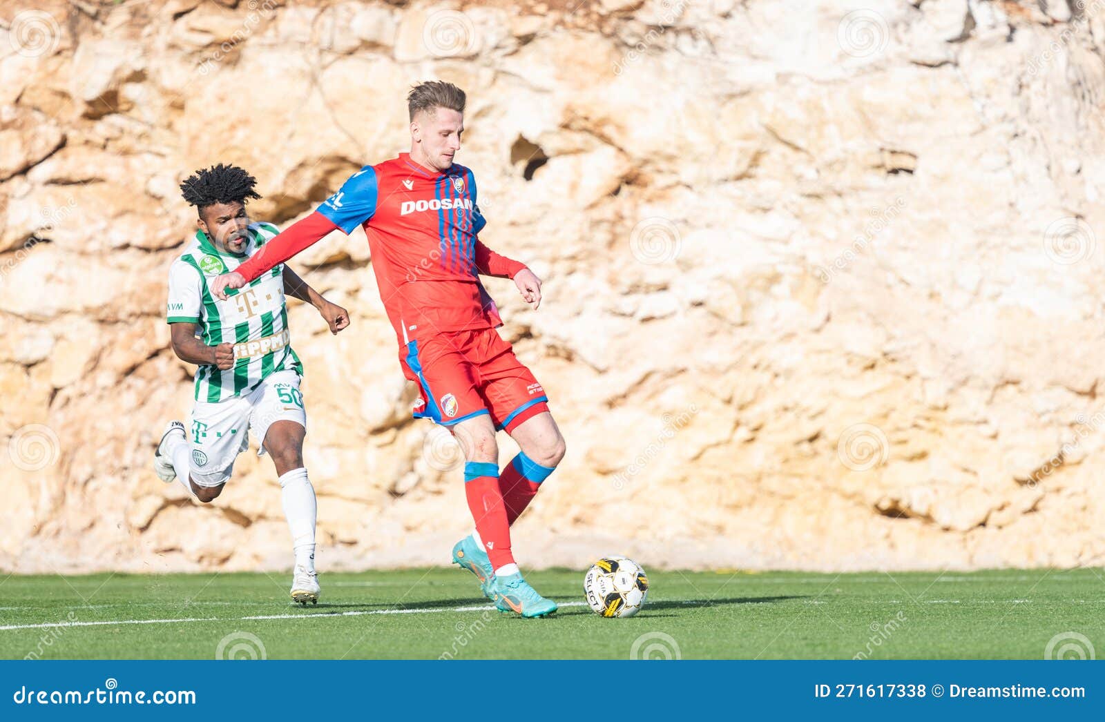 La Nucia, Spain – January 16, 2023. Viktoria Plzen goalkeeper Marian Tvrdon  during club friendly Ferencvaros vs Viktoria Plzen (0-0 Stock Photo - Alamy