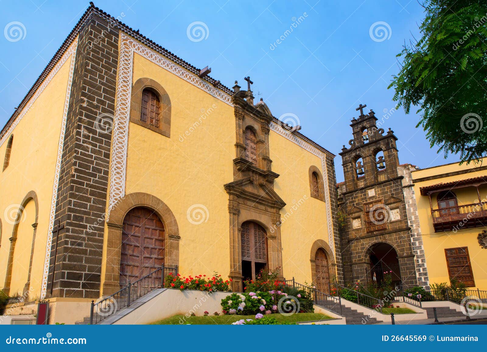 la orotava san agustin church in tenerife