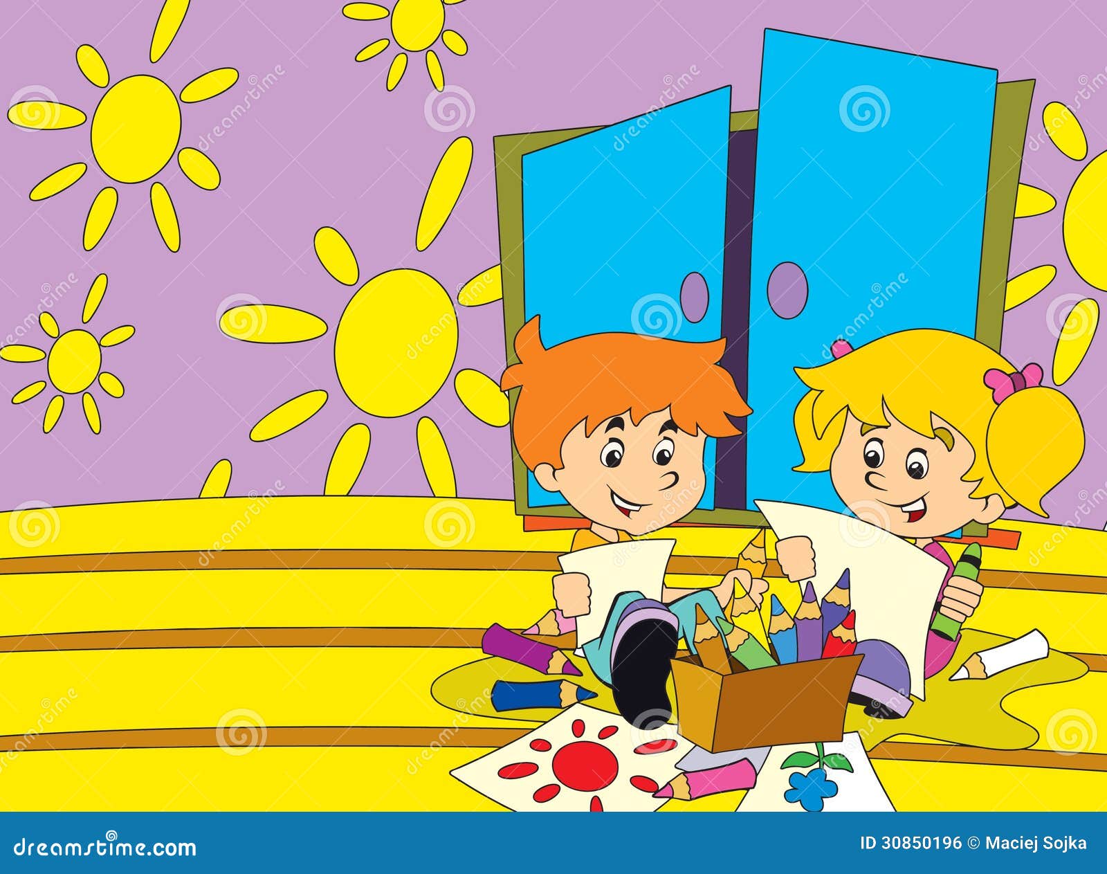 La pagina con gli esercizi per i bambini libro da colorare illustrazione per i bambini