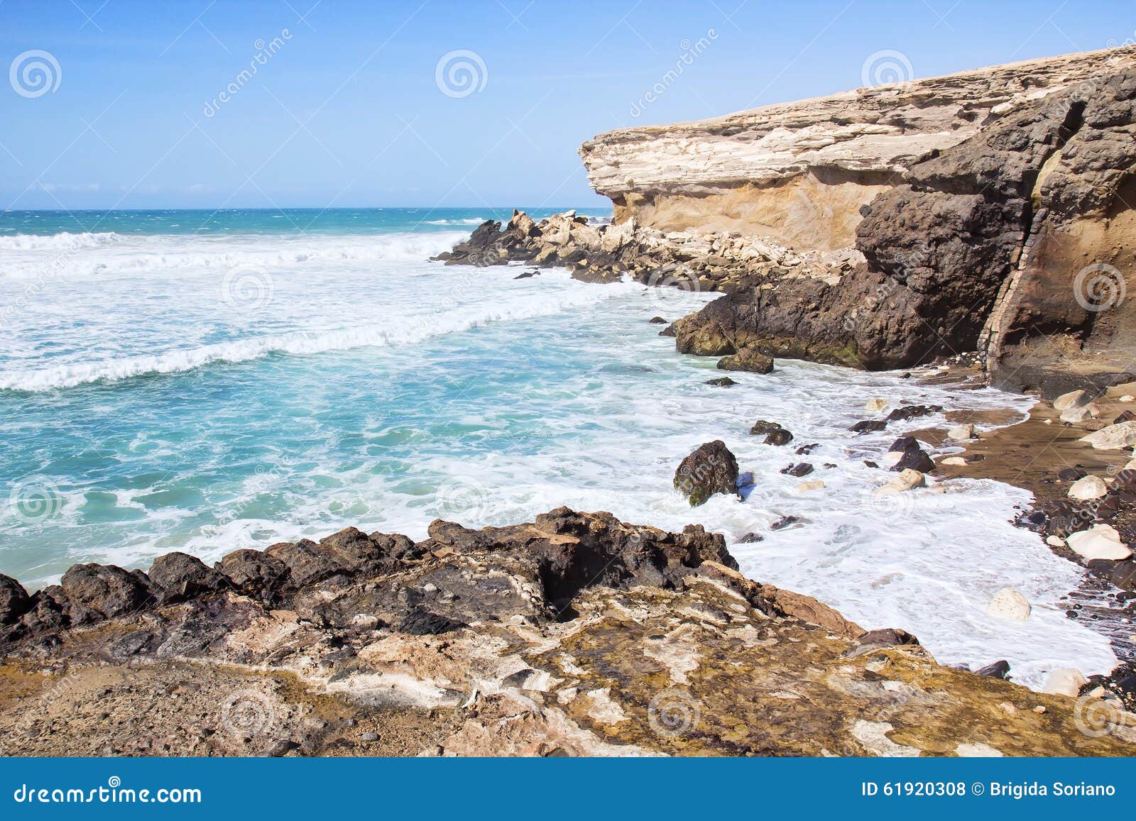 la pared beach on fuerteventura south west coast