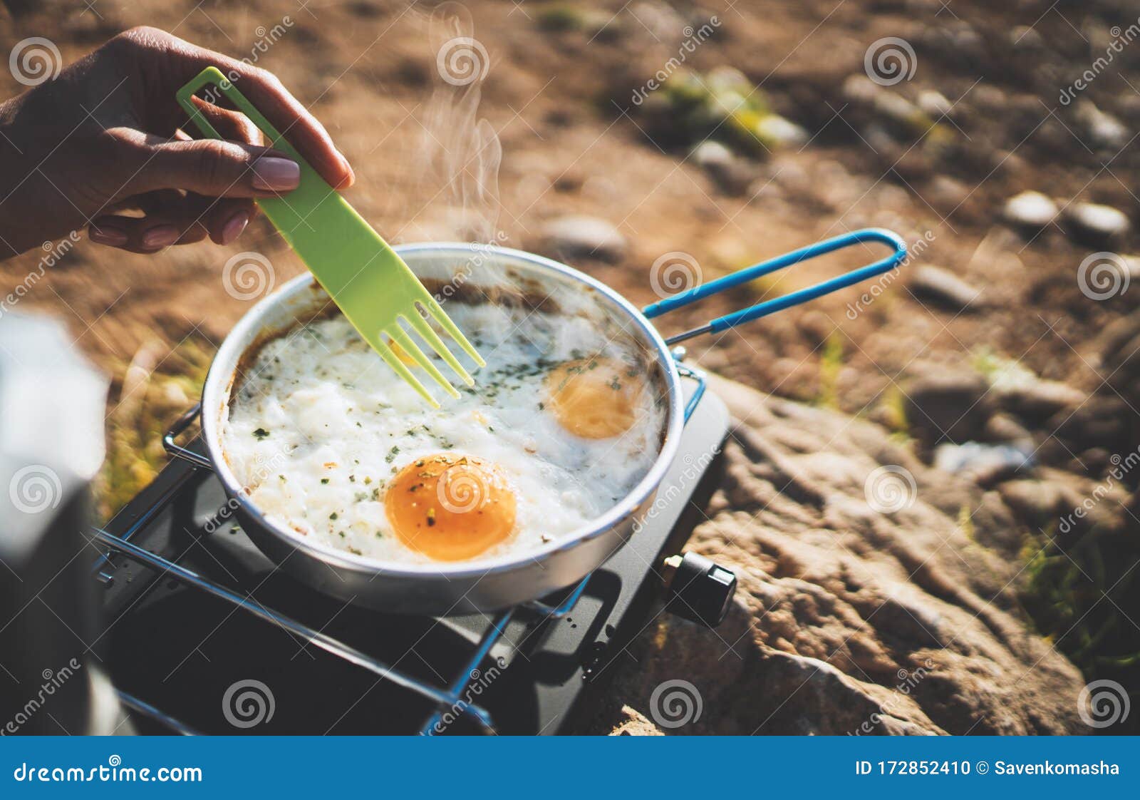 Recette Oeufs au plat nature