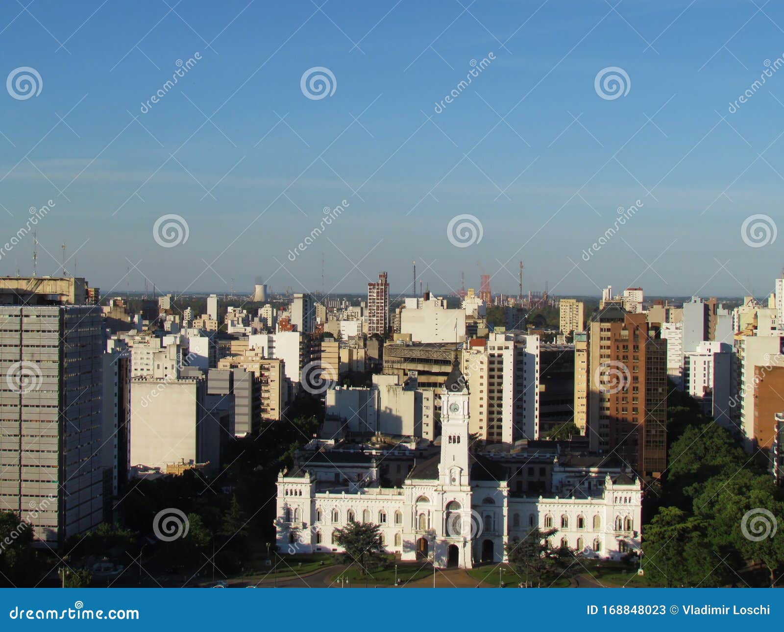 Partial View Of La Plata Argentina In The Background Can Be Seen Its Industrial Park Stock Image Image Of Industry Serve 168848023
