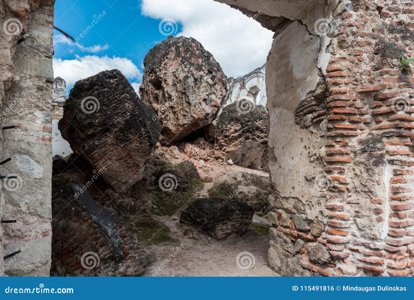 la recoleccion architectural complex in antigua, guetemala. it is a former church and monastery of the order of the recollects. an