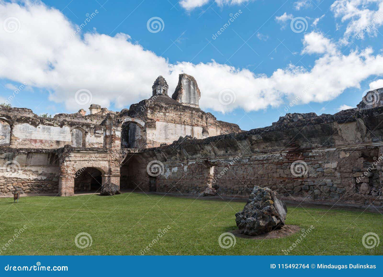 la recoleccion architectural complex in antigua, guetemala. it is a former church and monastery of the order of the recollects. an