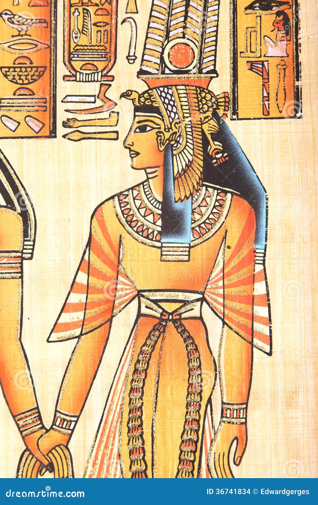 Рисунок Клеопатры в древнем Египте