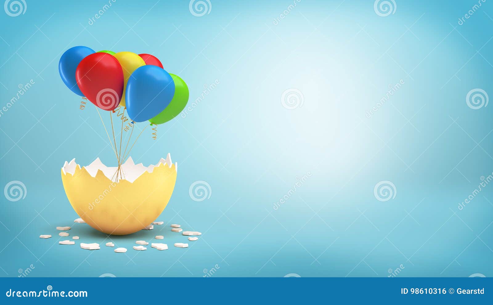 Feliz cumpleaños 30 composición con globos y regalos. 3D Render