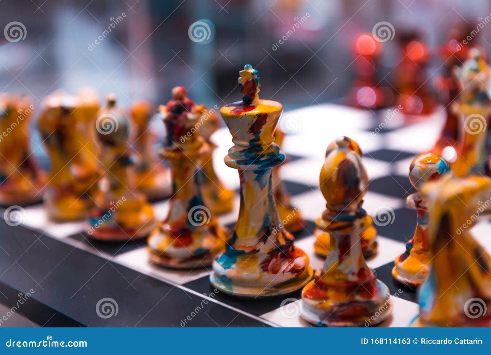 precious chess in `la rinascente, milano
