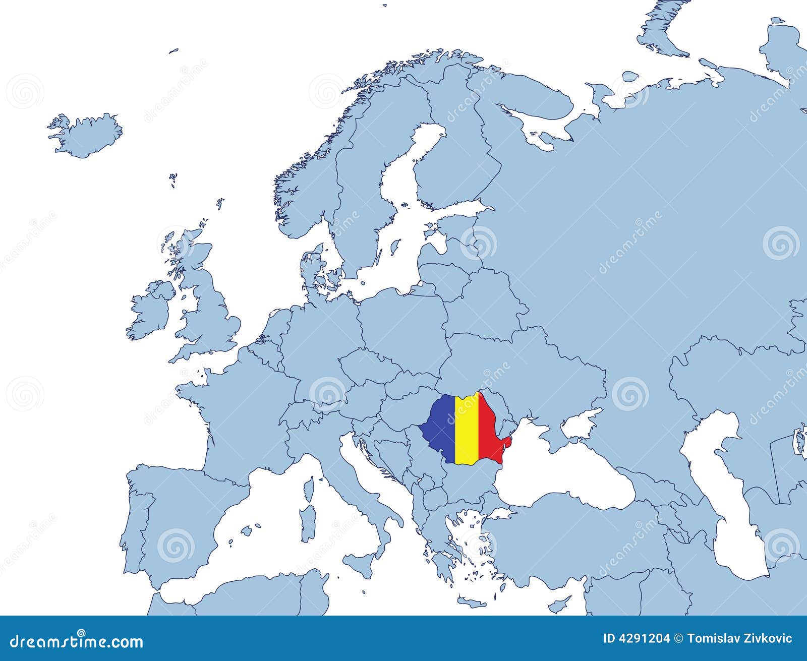 Carte De La Roumanie En Europe