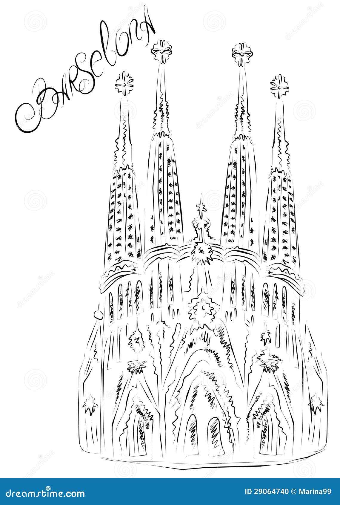 La Sagrada Familia, Barcelona, Spain Stock Photo - Image: 29064740