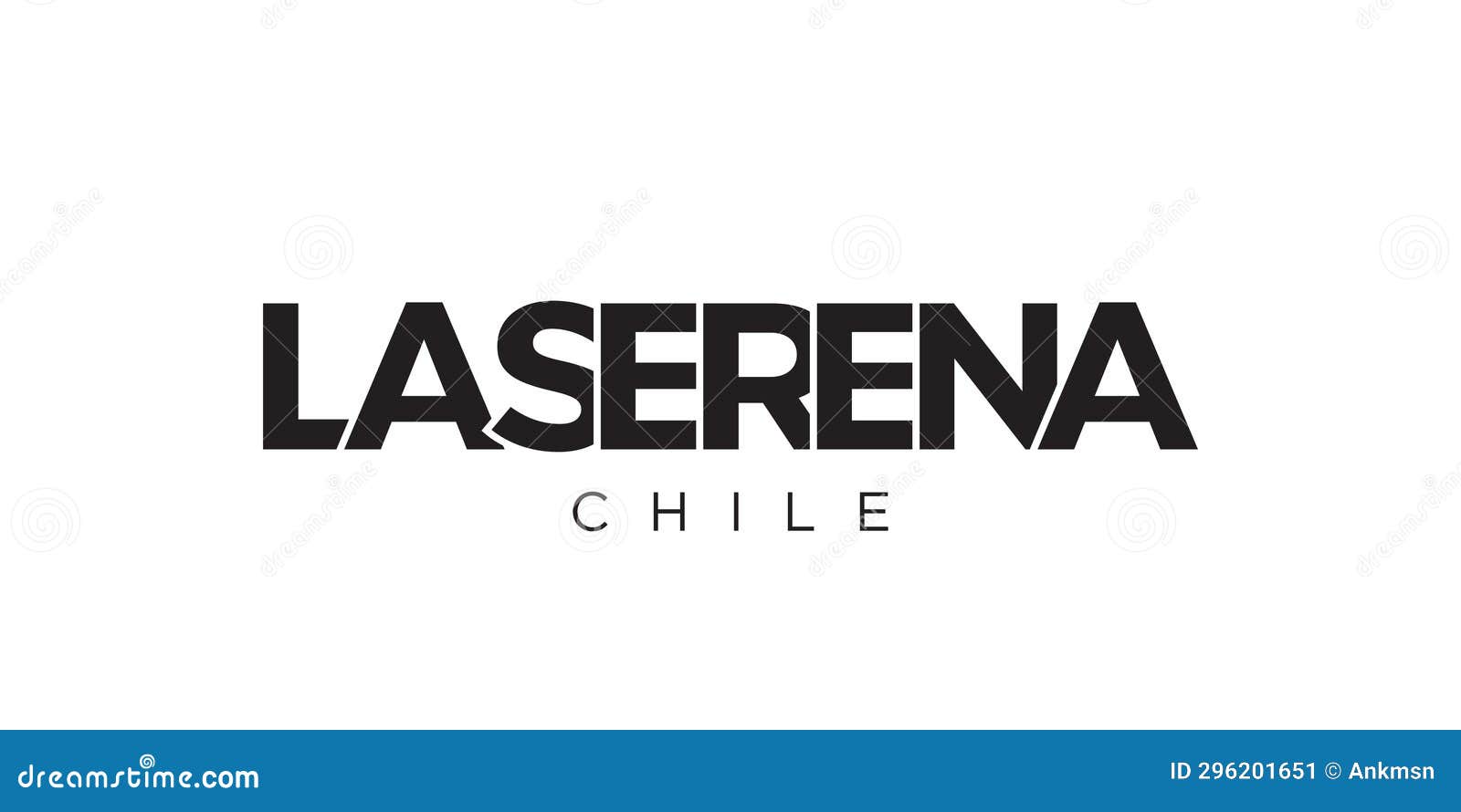 la serena in the chile emblem. the  features a geometric style,   with bold typography in a modern font.