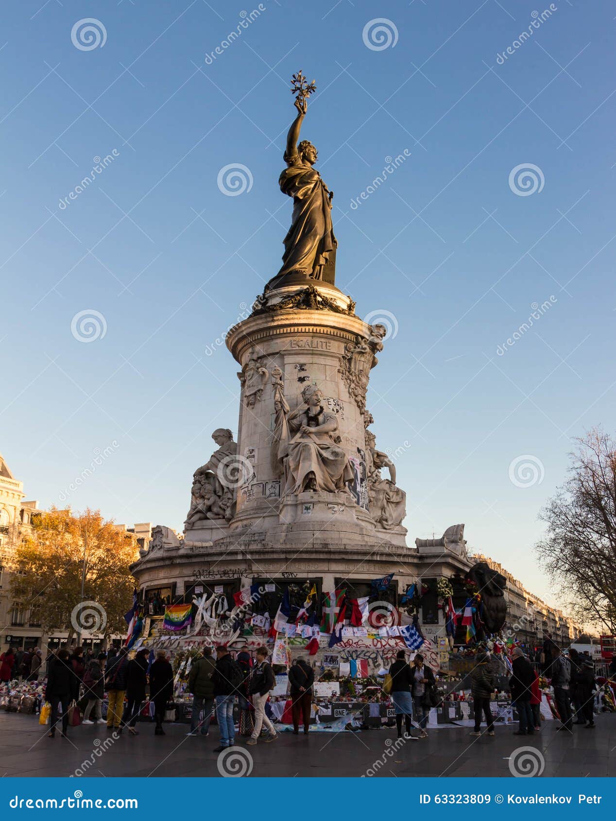 La Statue De Marianne, Paris, France Image stock éditorial Image du