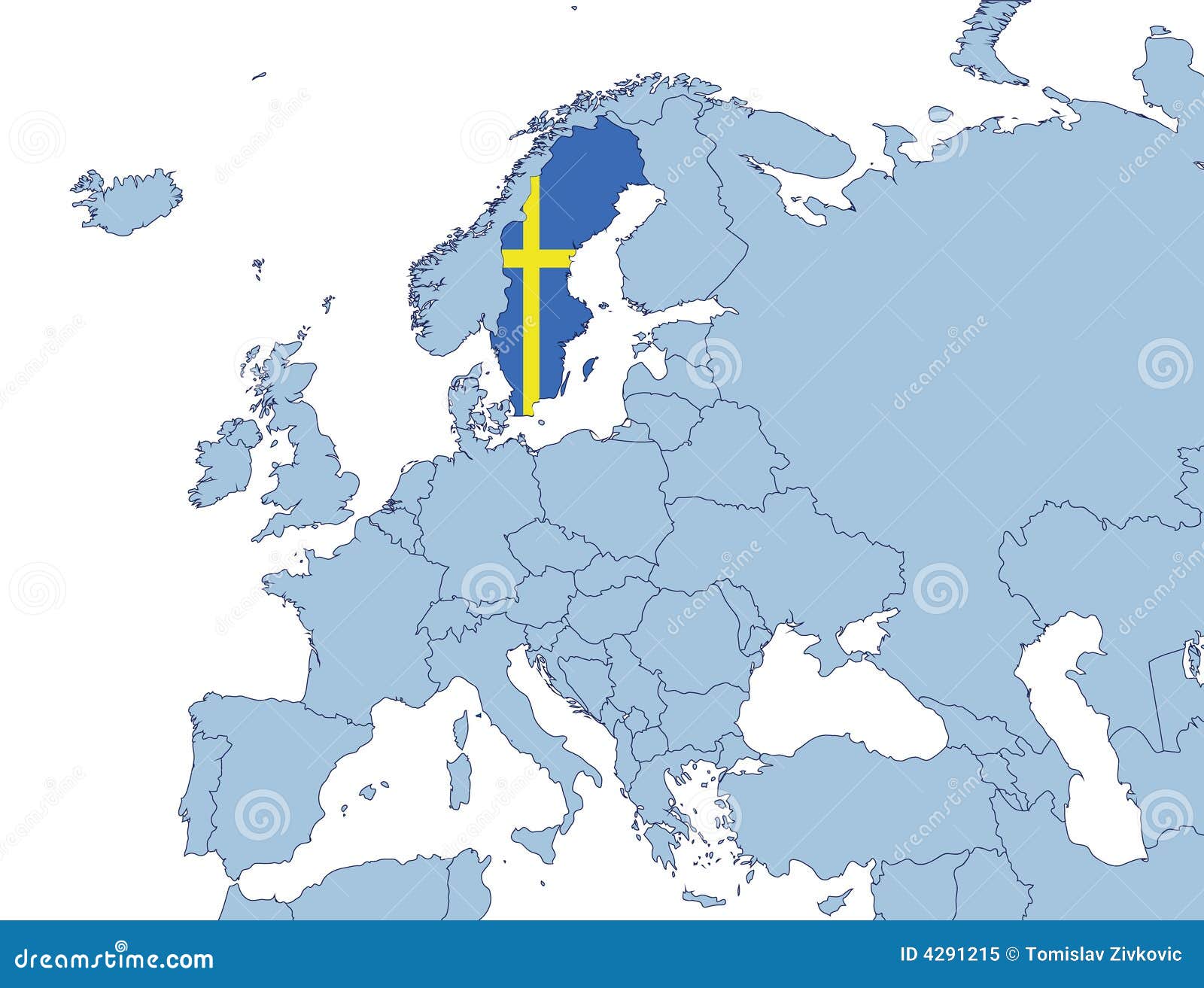 suède carte europe