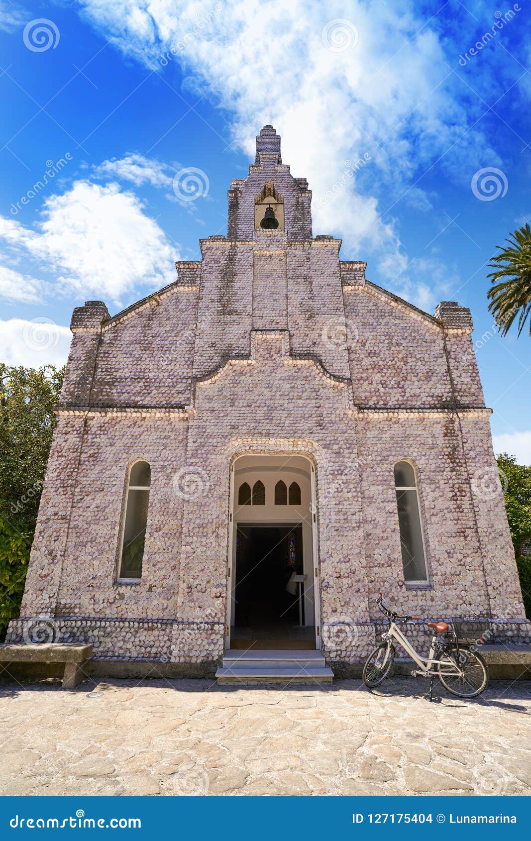 la toja island toxa chapel made of sea shells