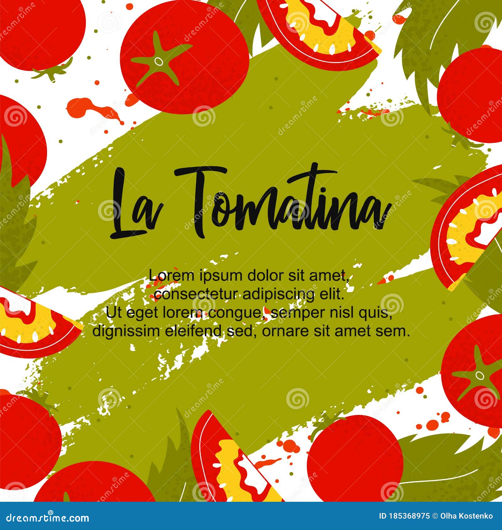 la tomatina. template poster