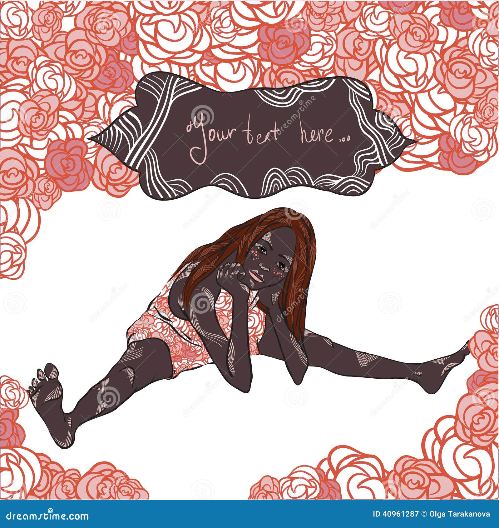 La vie de Rose illustration de vecteur. Illustration du pattes 40961287