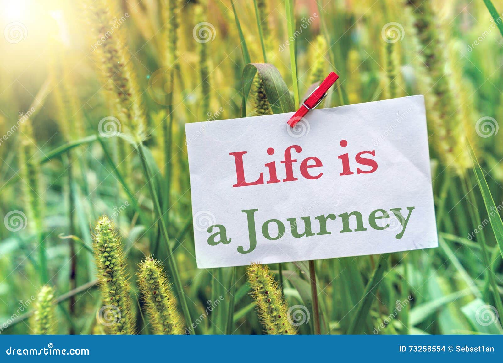 La vie est un voyage photo stock. Image du conception 73258554