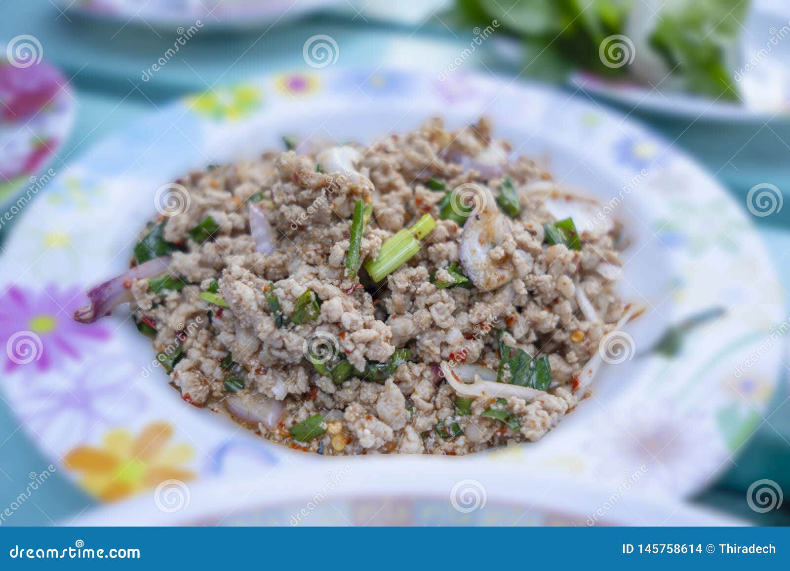 Laab Pork Salad Traditional Thai Food Stock Photo Image Of Salad Laab Pork Salad Traditional Thai Food Stock Photo Image Of Salad