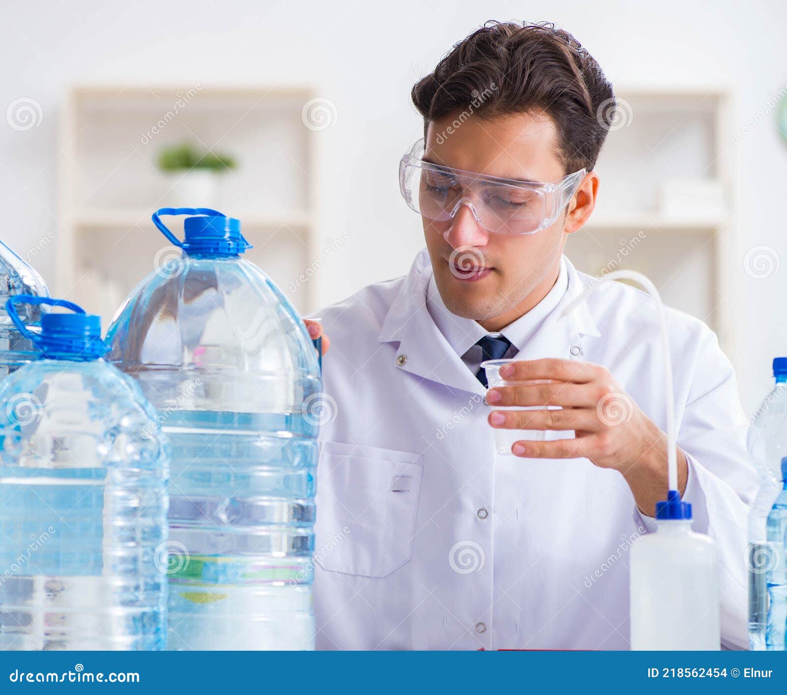 Lab Assistant Testing Water Quality Stock Photo Image of research