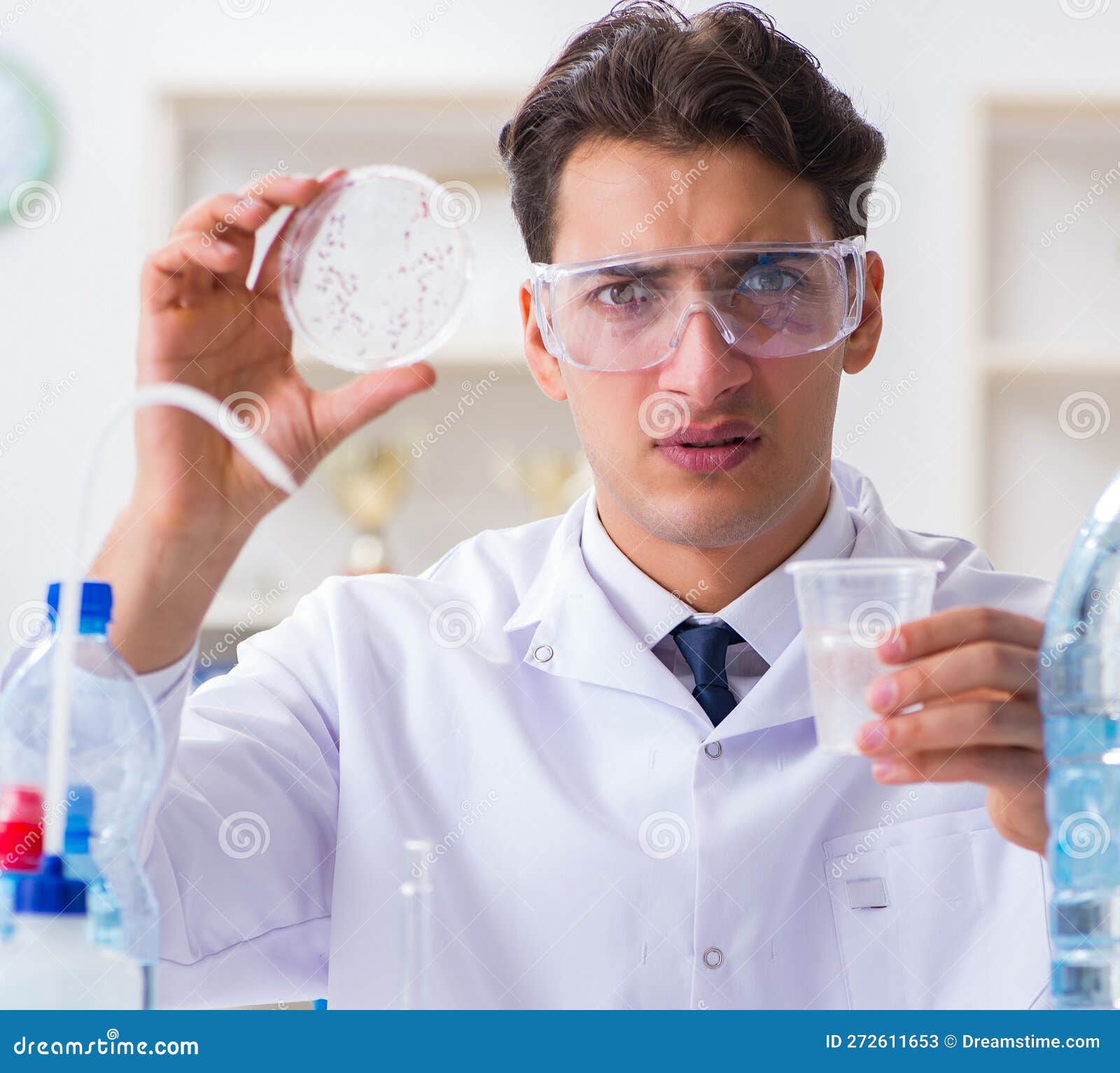 Lab Assistant Testing Water Quality Stock Image Image of ecosystem