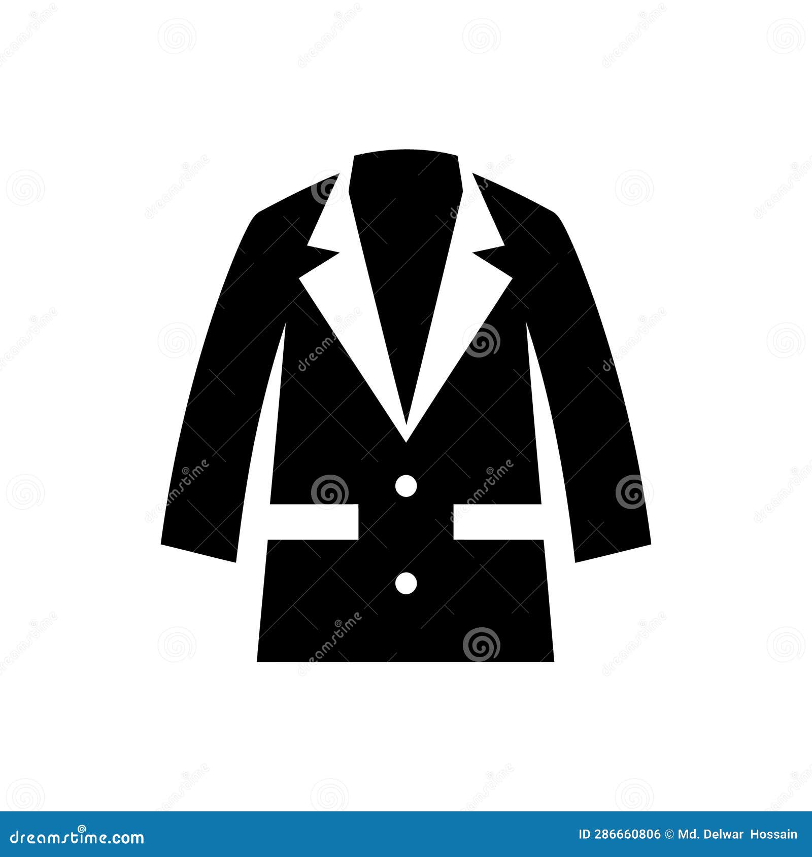 Lab coat icon stock illustration. Illustration of laboratory 286660806
