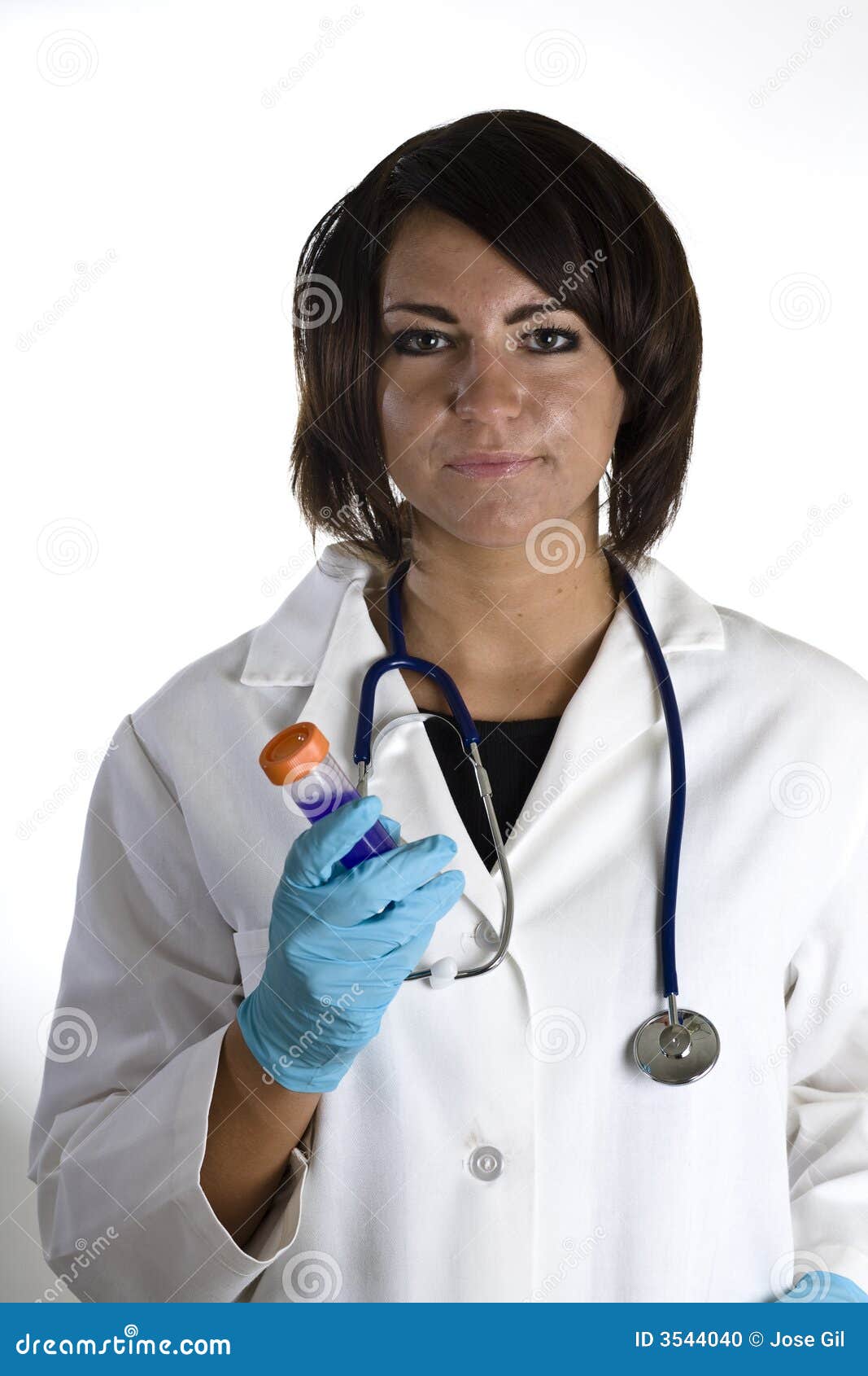 Lab Coat Model 33 stock photo. Image of science, attractive 3544040