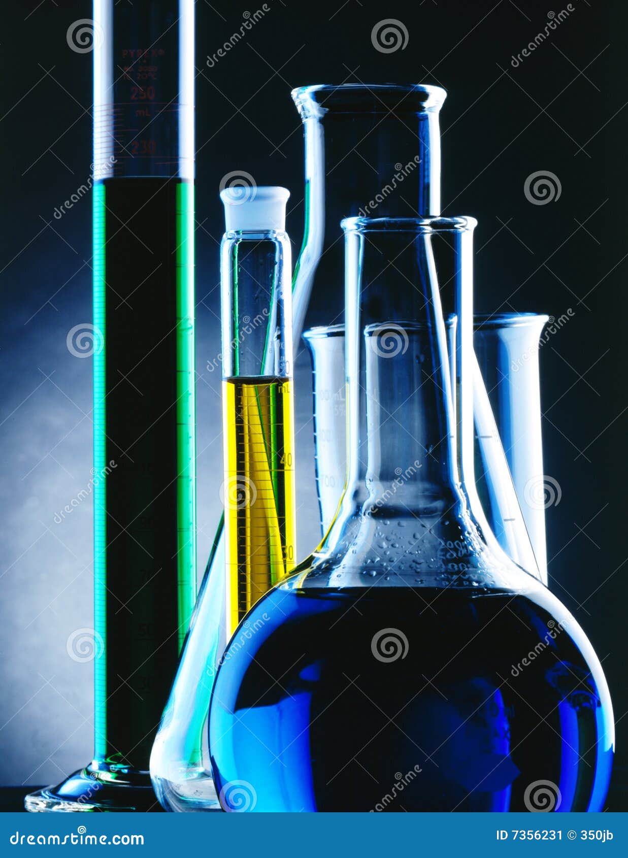 Lab Glassware stock image. Image of biotechnology, measurement 7356231