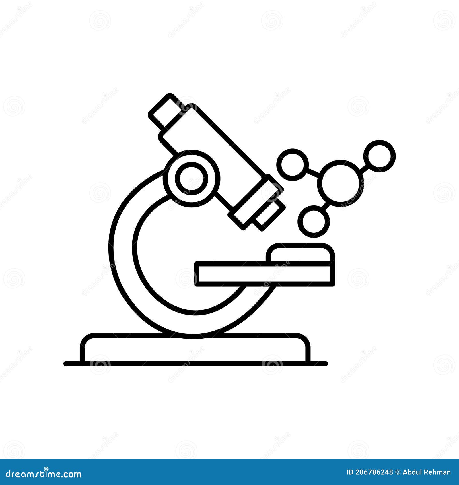 Lab Microscope Vector Icon Which Can Easily Modify or Edit. Stock